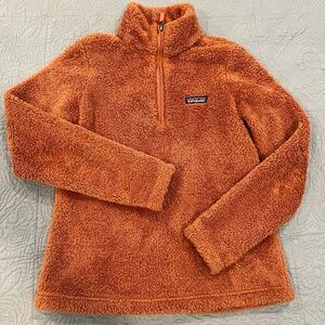 EUC Patagonia 1/4 Zip Fleece Pullover Fuzzy Orange, Size Small
